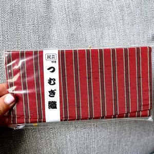 Unisex Japanese Tsumugi Kimono Wallet